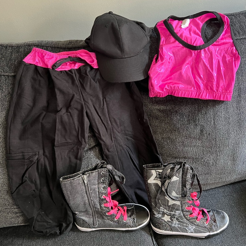 5 piece hip hop dance outfit